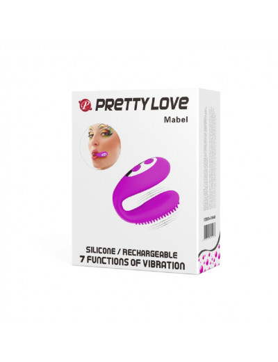 Вибронасадка для оральных ласк PrettyLove Mabel 7 режимов BI-014449