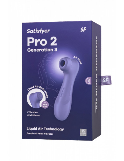 Вакуумный стимулятор клитора Satisfyer Pro 2 Generation 3 фиолетовый J2018-2-9A-3