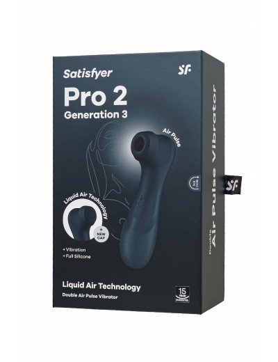 Вакуумный стимулятор клитора Satisfyer Pro 2 Generation 3 чёрный J2018-2-9A-2