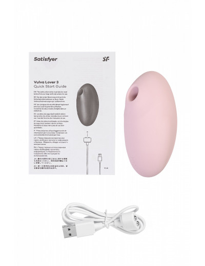 Вакуум-волновой бесконтактный стимулятор клитора Satisfyer Vulva Lover 3 розовый 4018652